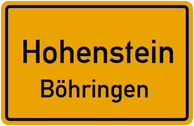 Straßenverzeichnis Hohenstein Böhringen