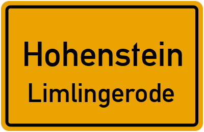 Straßenverzeichnis Hohenstein Limlingerode