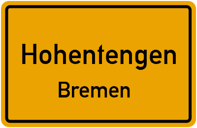 Ortsschild Hohentengen Bremen