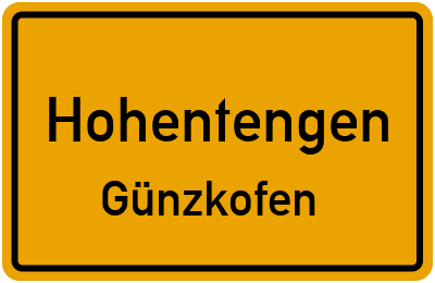 Straßenverzeichnis Hohentengen Günzkofen