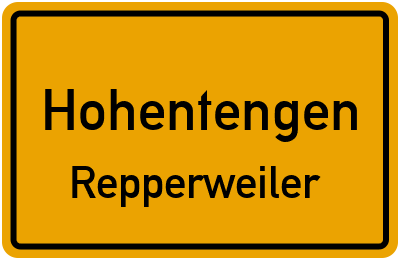 Straßenverzeichnis Hohentengen Repperweiler