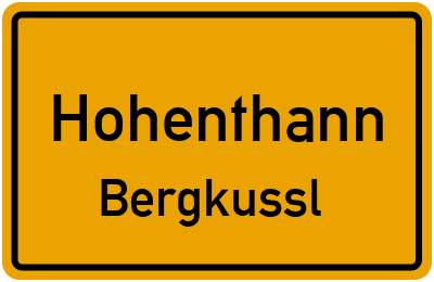Straßenverzeichnis Hohenthann Bergkussl