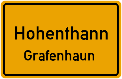 Straßenverzeichnis Hohenthann Grafenhaun