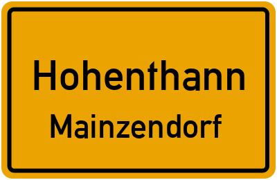 Straßenverzeichnis Hohenthann Mainzendorf
