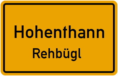 Straßenverzeichnis Hohenthann Rehbügl
