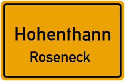 Straßenverzeichnis Hohenthann Roseneck