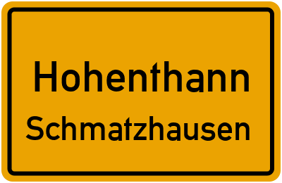 Straßenverzeichnis Hohenthann Schmatzhausen