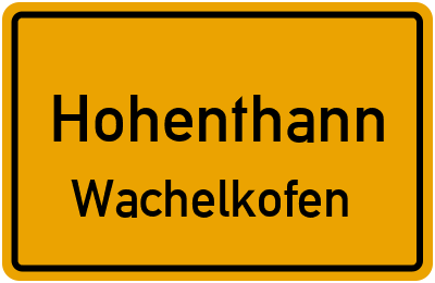 Straßenverzeichnis Hohenthann Wachelkofen