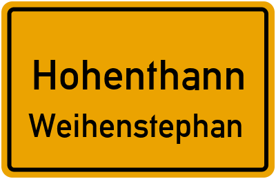 Straßenverzeichnis Hohenthann Weihenstephan