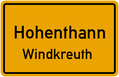 Straßenverzeichnis Hohenthann Windkreuth