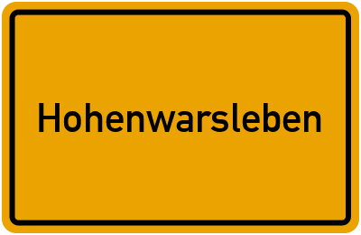 Hohenwarsleben in Sachsen-Anhalt