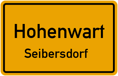 Ortsschild Hohenwart Seibersdorf
