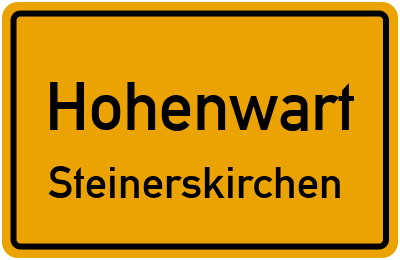 Ortsschild Hohenwart Steinerskirchen