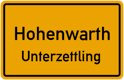 Straßenverzeichnis Hohenwarth Unterzettling