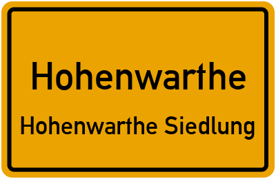 Straßenverzeichnis Hohenwarthe Hohenwarthe Siedlung
