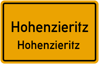 Straßenverzeichnis Hohenzieritz Hohenzieritz