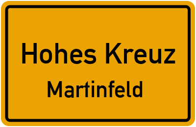 Straßenverzeichnis Hohes Kreuz Martinfeld