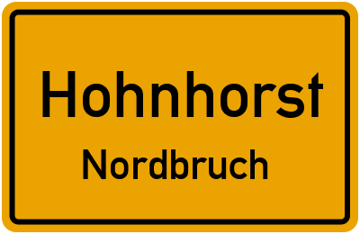 Straßenverzeichnis Hohnhorst Nordbruch
