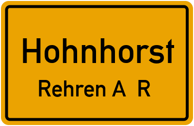 Straßenverzeichnis Hohnhorst Rehren A. R.