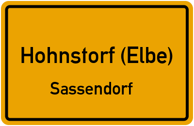 Straßenverzeichnis Hohnstorf (Elbe) Sassendorf