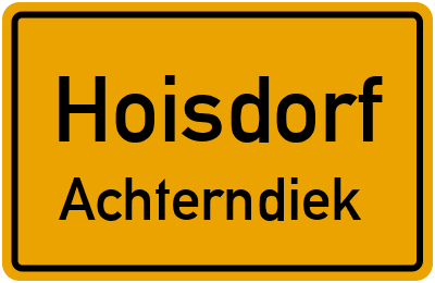 Straßenverzeichnis Hoisdorf Achterndiek