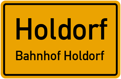 Straßenverzeichnis Holdorf Bahnhof Holdorf