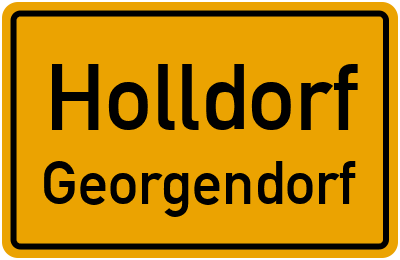Straßenverzeichnis Holldorf Georgendorf