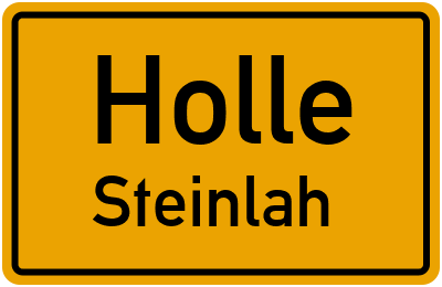 Straßenverzeichnis Holle Steinlah