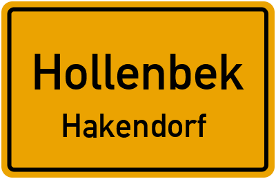 Straßenverzeichnis Hollenbek Hakendorf