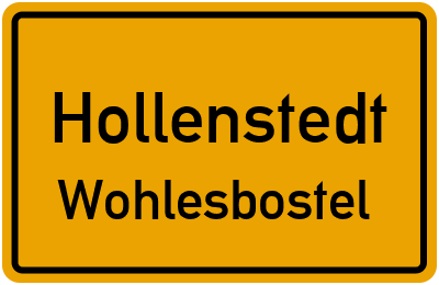 Straßenverzeichnis Hollenstedt Wohlesbostel