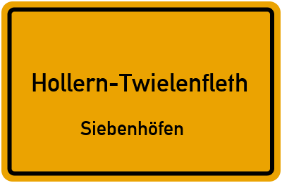 Straßenverzeichnis Hollern-Twielenfleth Siebenhöfen