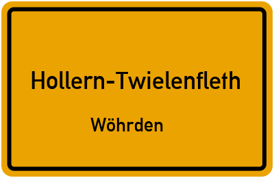 Straßenverzeichnis Hollern-Twielenfleth Wöhrden