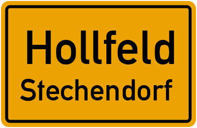 Straßenverzeichnis Hollfeld Stechendorf