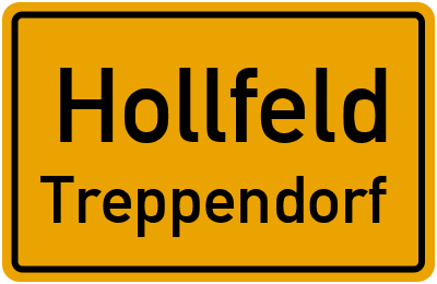 Ortsschild Hollfeld Treppendorf