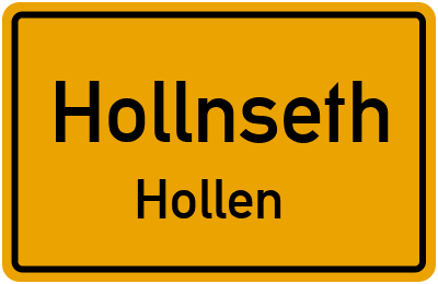 Straßenverzeichnis Hollnseth Hollen