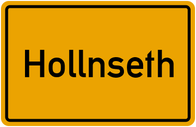 Ortsschild von Gemeinde Hollnseth in Niedersachsen