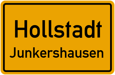 Straßenverzeichnis Hollstadt Junkershausen
