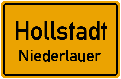 Straßenverzeichnis Hollstadt Niederlauer