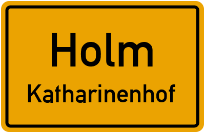 Straßenverzeichnis Holm Katharinenhof