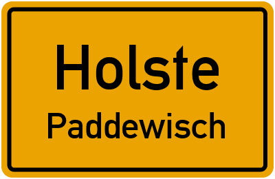 Straßenverzeichnis Holste Paddewisch