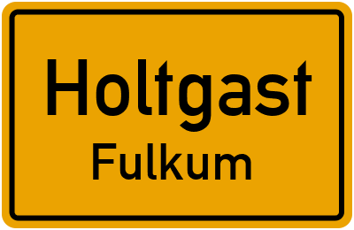 Straßenverzeichnis Holtgast Fulkum