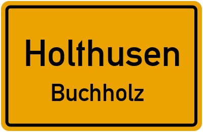 Straßenverzeichnis Holthusen Buchholz