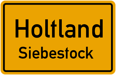 Straßenverzeichnis Holtland Siebestock