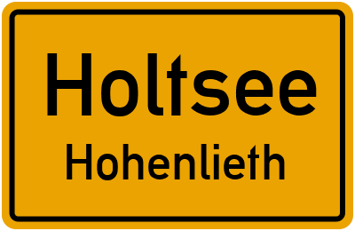 Straßenverzeichnis Holtsee Hohenlieth