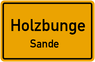 Straßenverzeichnis Holzbunge Sande