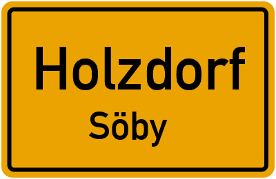 Straßenverzeichnis Holzdorf Söby