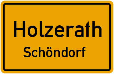 Straßenverzeichnis Holzerath Schöndorf