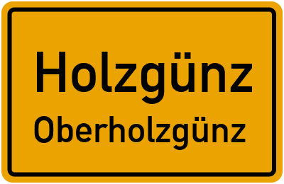 Straßenverzeichnis Holzgünz Oberholzgünz