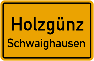 Straßenverzeichnis Holzgünz Schwaighausen