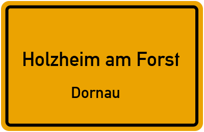 Straßenverzeichnis Holzheim am Forst Dornau